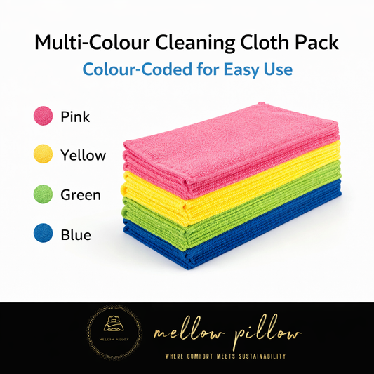 Microfiber Cleaning Cloth - 300 GSM Ultra Soft Microfibre Cloths | Lint-Free, Reusable, Streak-Free Cleaning Towels for Home, Car & Kitchen