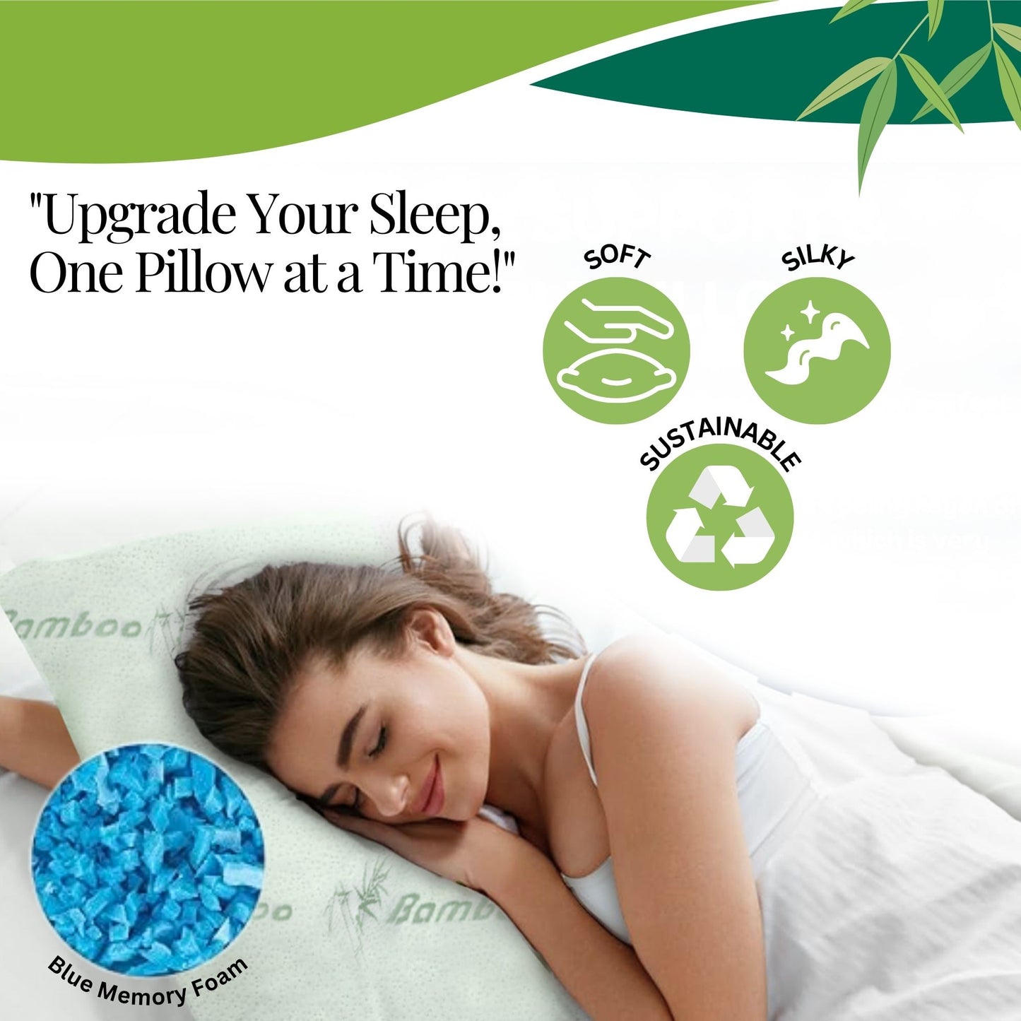 Mellow Pillow Bamboo with Shredded Memory Foam Pillow