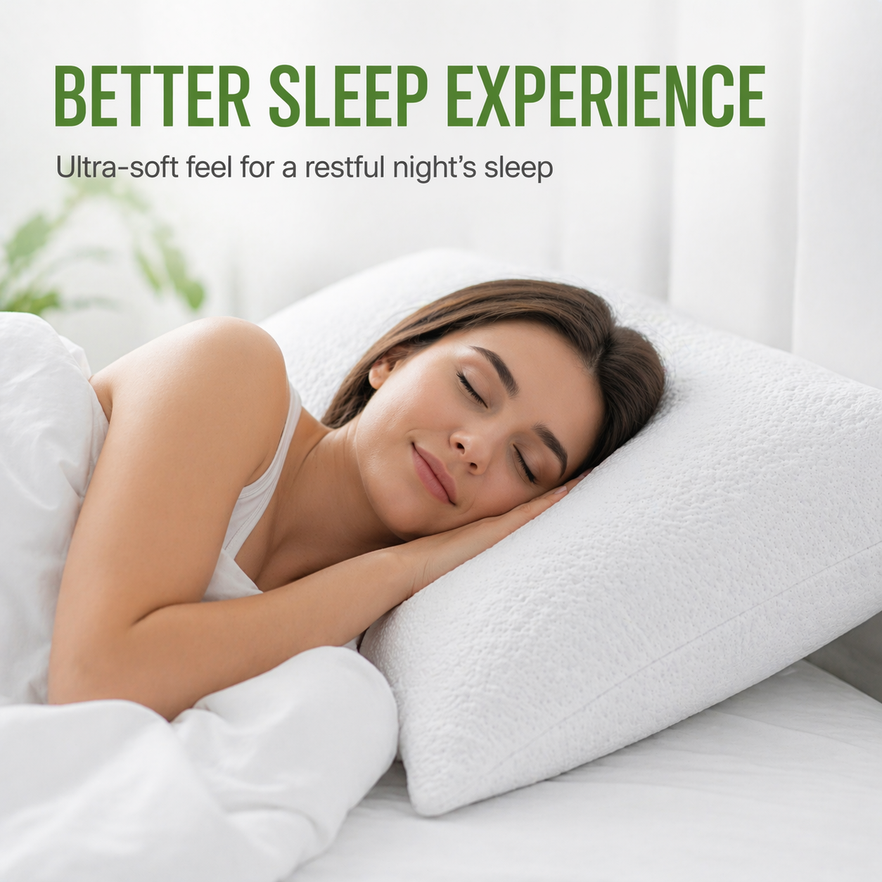 Bamboo Pillow Protector – Waterproof, Zippered, Hypoallergenic Cover, Breathable Bamboo Material, Dust Mite Proof & Soft Standard Pillows (Size - 50cm x 70cm)