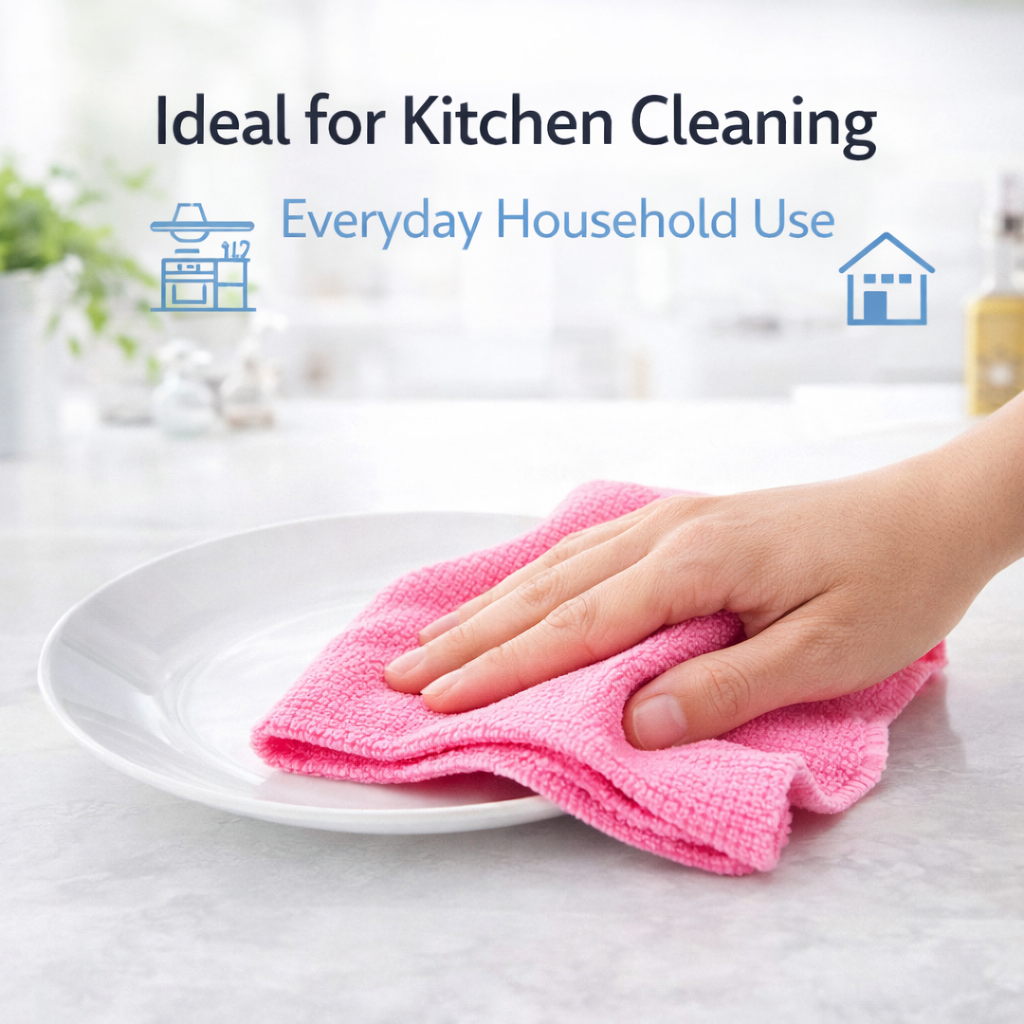 Microfiber Cleaning Cloth - 300 GSM Ultra Soft Microfibre Cloths | Lint-Free, Reusable, Streak-Free Cleaning Towels for Home, Car & Kitchen