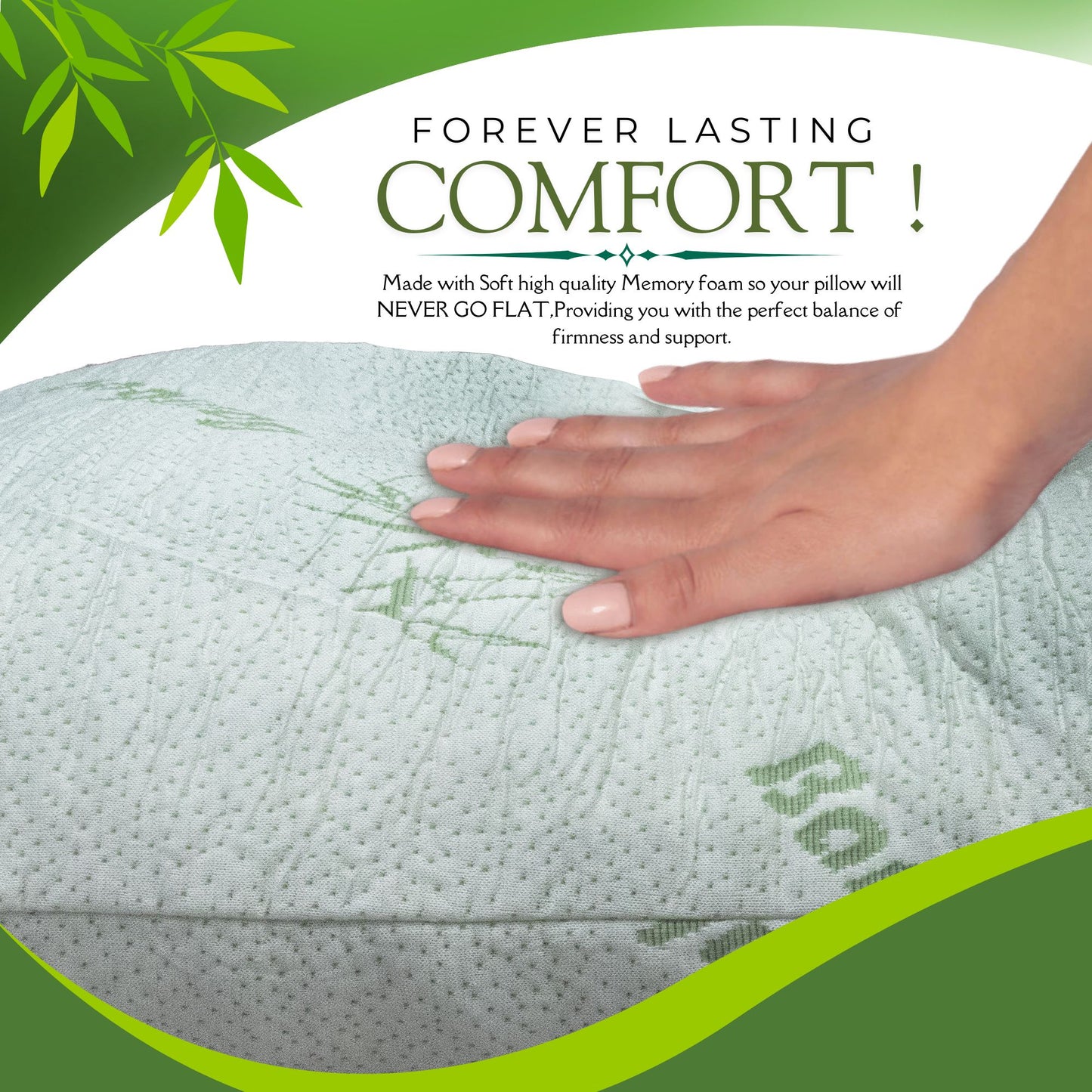 Mellow Pillow Bamboo with Shredded Memory Foam Pillow