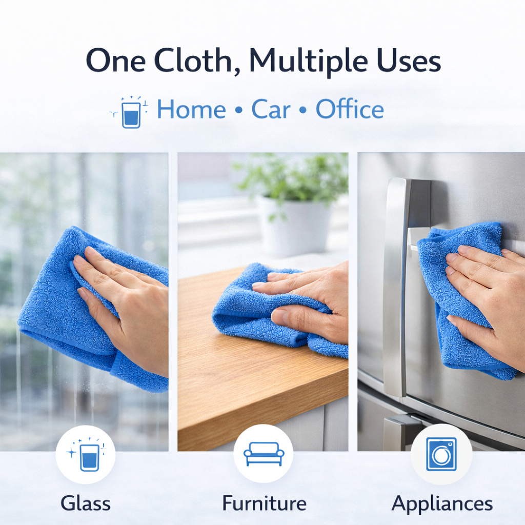 Microfiber Cleaning Cloth - 300 GSM Ultra Soft Microfibre Cloths | Lint-Free, Reusable, Streak-Free Cleaning Towels for Home, Car & Kitchen