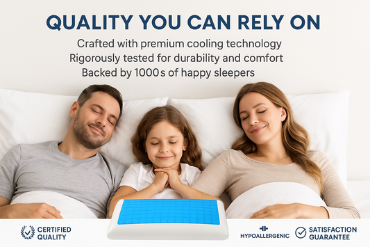 Mellow Pillow Memory Foam Cooling Gel Pillow