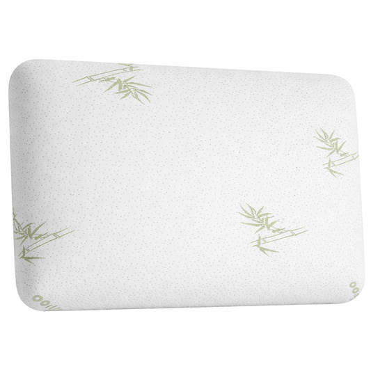 Bamboo Memory Foam Pillow for Sleeping – Breathable Bamboo Cover, Medium Firm Support, Hypoallergenic, Removable Washable Cover – Ideal for Back & Side Sleepers, Size - 60 x 40 x 12cm